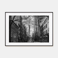 SoHo, New York City Landscape B&W Poster