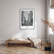 SoHo, New York City Portrait B&W No 2 Poster