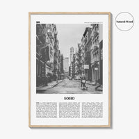 SoHo Print Black and White New York City No 1, Soho Wall Art, Soho Poster, Soho Photo, Soho Wall Decor, Manhattan, USA, United States