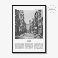 SoHo Print Black and White New York City No 1, Soho Wall Art, Soho Poster, Soho Photo, Soho Wall Decor, Manhattan, USA, United States