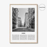 SoHo Print Black and White New York City No 2, Soho Wall Art, Soho Poster, Soho Photo, Soho Wall Decor, Manhattan, USA, United States