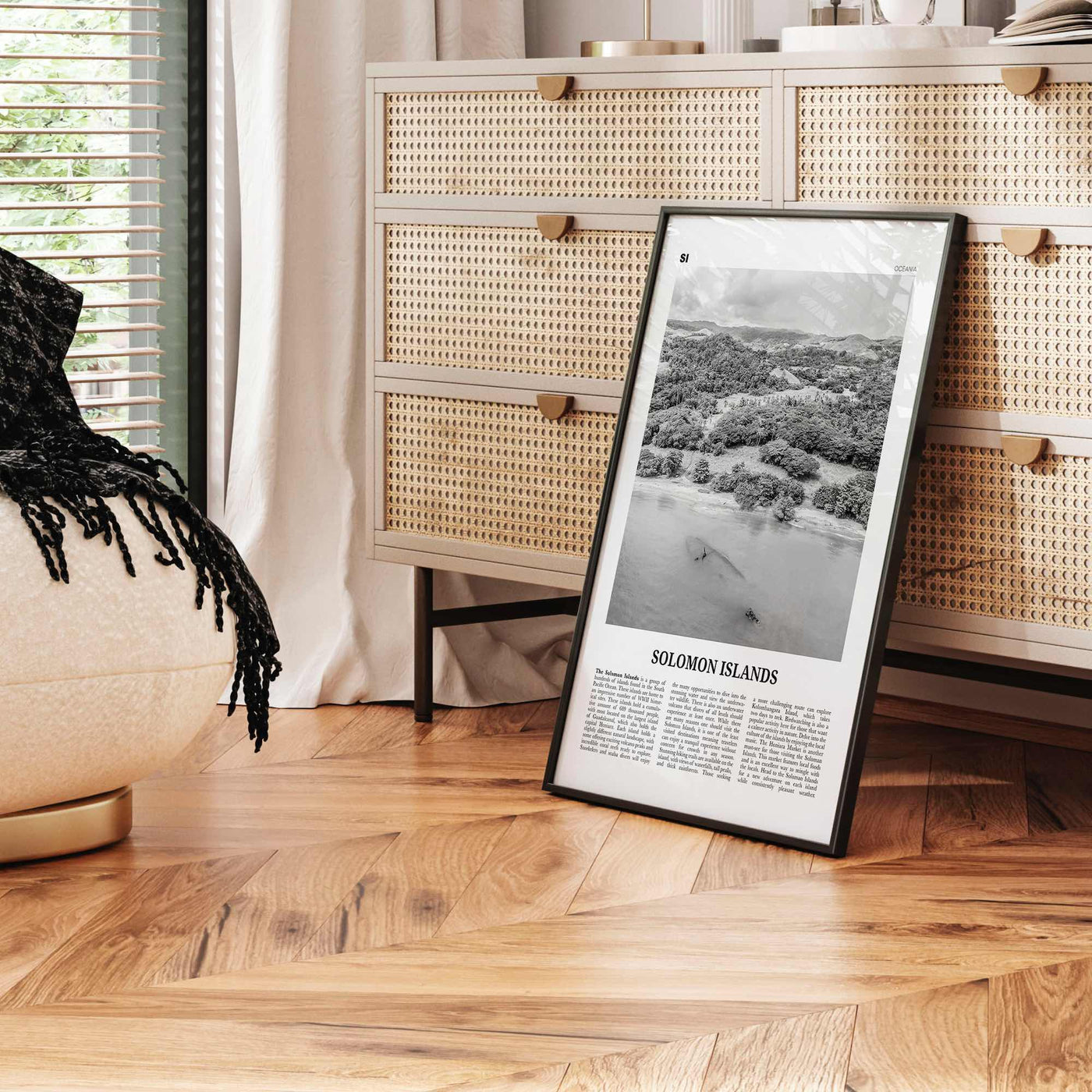 Solomon Islands Print Black and White, Solomon Islands Wall Art, Solomon Islands Poster, Solomon Islands Photo, Solomon Islands Wall Décor