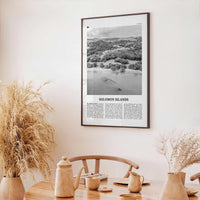 Solomon Islands Print Black and White, Solomon Islands Wall Art, Solomon Islands Poster, Solomon Islands Photo, Solomon Islands Wall Décor