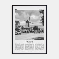 Solvang Travel B&W Poster