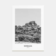 Somalia Portrait B&W Poster