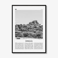 Somalia Print Black and White, Somalia Wall Art, Somalia Poster, Somalia Photo, الصومال Soomaaliya, Somali, Mogadishu, Africa