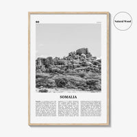 Somalia Print Black and White, Somalia Wall Art, Somalia Poster, Somalia Photo, الصومال Soomaaliya, Somali, Mogadishu, Africa