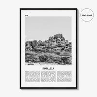 Somalia Print Black and White, Somalia Wall Art, Somalia Poster, Somalia Photo, الصومال Soomaaliya, Somali, Mogadishu, Africa