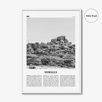Somalia Print Black and White, Somalia Wall Art, Somalia Poster, Somalia Photo, الصومال Soomaaliya, Somali, Mogadishu, Africa