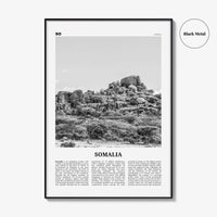 Somalia Print Black and White, Somalia Wall Art, Somalia Poster, Somalia Photo, الصومال Soomaaliya, Somali, Mogadishu, Africa
