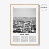 Somaliland Print Black and White, Somaliland Wall Art, Somaliland Poster, Somaliland Photo, Somaliland Wall Decor, Country Art Print