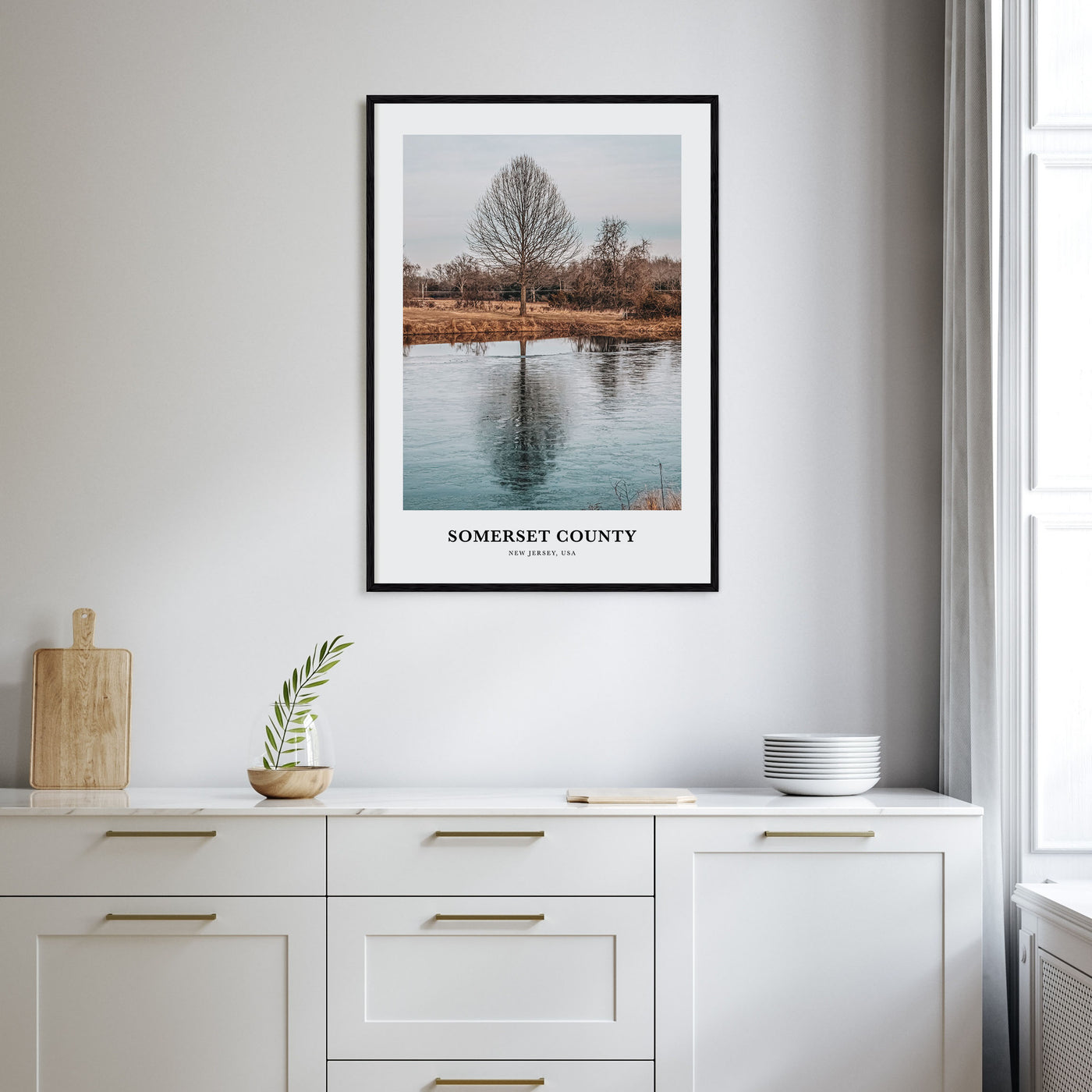 Somerset County Portrait Color Poster