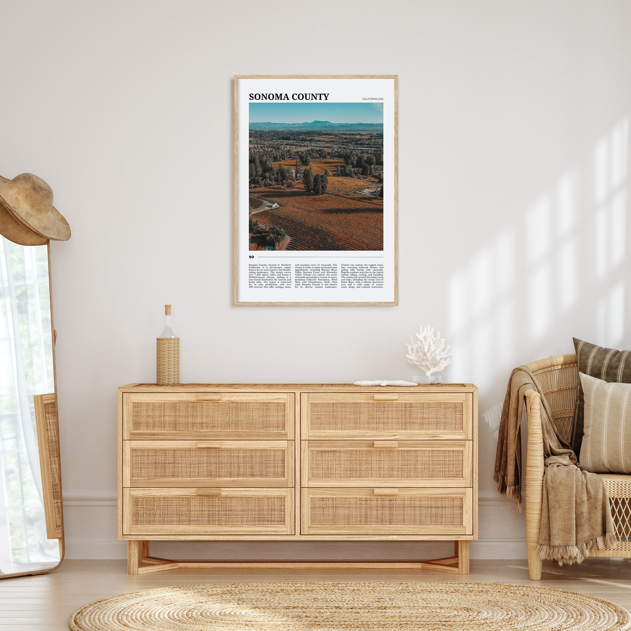 Sonoma County Travel Color Poster