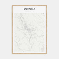 Sonoma Map Portrait Poster