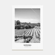 Sonoma Portrait B&W Poster