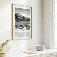 Sonoma Print Black and White, Sonoma Wall Art, Sonoma Poster, Sonoma Photo, Sonoma Wall Decor, California, USA, United States, North America