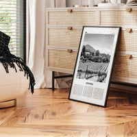 Sonoma Print Black and White, Sonoma Wall Art, Sonoma Poster, Sonoma Photo, Sonoma Wall Decor, California, USA, United States, North America