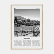 Sonoma Travel B&W Poster