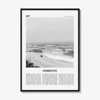 Sorrento Print Black and White Australia, Sorrento Wall Art, Sorrento Poster, Sorrento Photo, Sorrento Wall Décor, Victoria, Australia