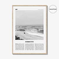 Sorrento Print Black and White Australia, Sorrento Wall Art, Sorrento Poster, Sorrento Photo, Sorrento Wall Décor, Victoria, Australia