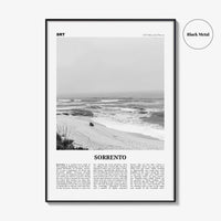 Sorrento Print Black and White Australia, Sorrento Wall Art, Sorrento Poster, Sorrento Photo, Sorrento Wall Décor, Victoria, Australia