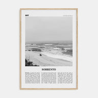 Sorrento, Australia Travel B&W Poster