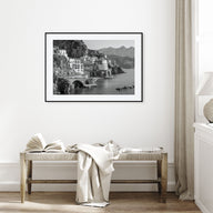 Sorrento, Italy Landscape B&W Poster