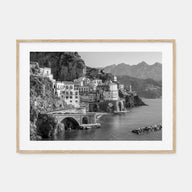 Sorrento, Italy Landscape B&W Poster