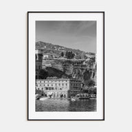 Sorrento, Italy Photo B&W Poster