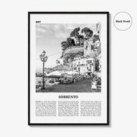 Sorrento Print Black and White Italy, Sorrento Wall Art, Sorrento Poster, Sorrento Photo, Sorrento, Italia, Naples, Campania, Amalfi Coast