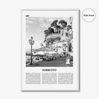 Sorrento Print Black and White Italy, Sorrento Wall Art, Sorrento Poster, Sorrento Photo, Sorrento, Italia, Naples, Campania, Amalfi Coast