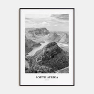 South Africa Portrait B&W Poster