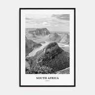 South Africa Portrait B&W Poster