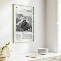 South Africa Print Black and White, South Africa Wall Art, South Africa Poster, South Africa Photo, Johannesburg, Cape Town