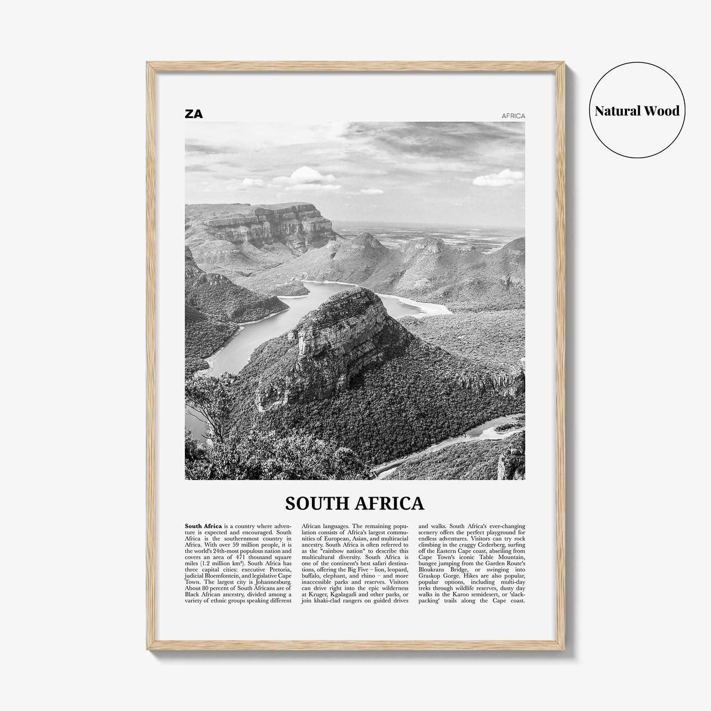 South Africa Print Black and White, South Africa Wall Art, South Africa Poster, South Africa Photo, Johannesburg, Cape Town