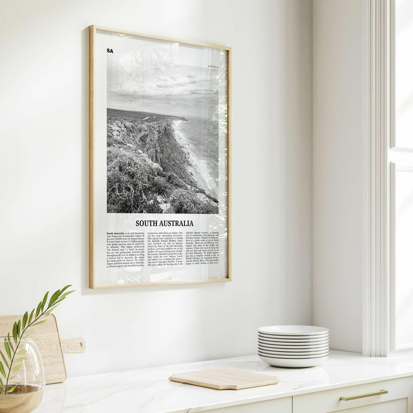 South Australia Print Black and White, South Australia Wall Art, South Australia Poster, South Australia Photo, South Australia Wall Decor,