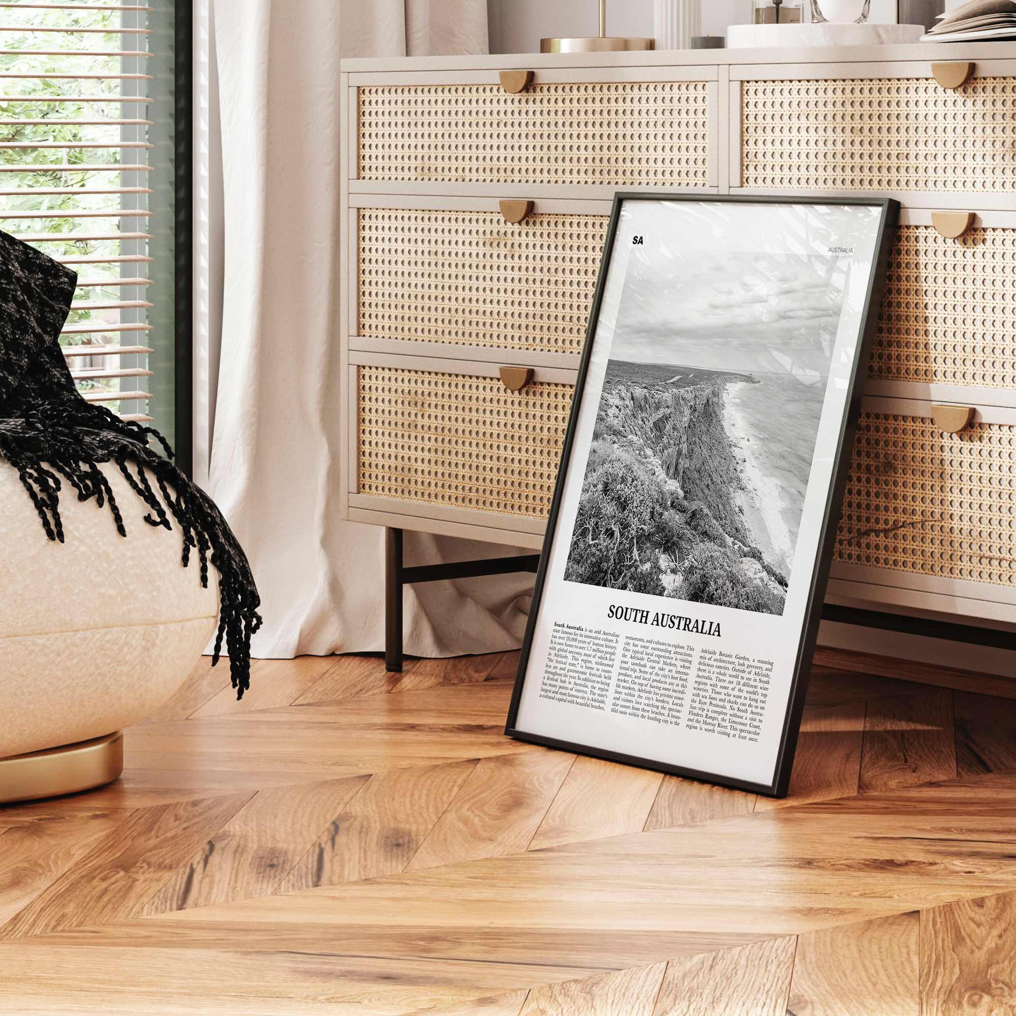 South Australia Print Black and White, South Australia Wall Art, South Australia Poster, South Australia Photo, South Australia Wall Decor,