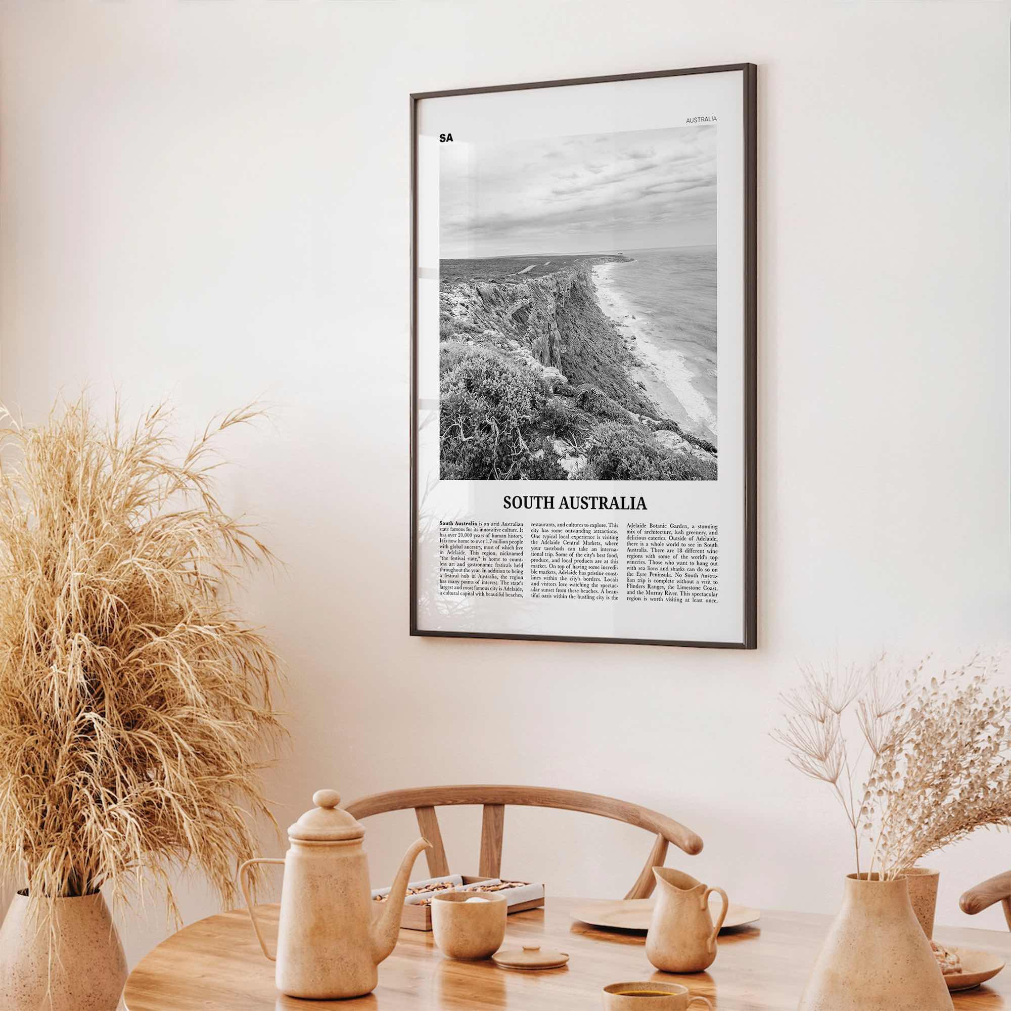 South Australia Print Black and White, South Australia Wall Art, South Australia Poster, South Australia Photo, South Australia Wall Decor,