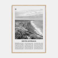 South Australia Travel B&W Poster
