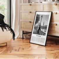 South Bank Print Black and White, South Bank Wall Art, South Bank Poster, South Bank Photo, South Bank Décor, South Bank Map, London England