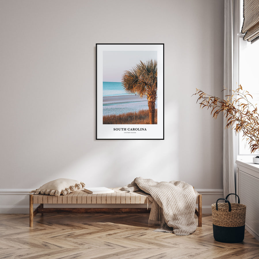 South Carolina Portrait Color No 2 Poster