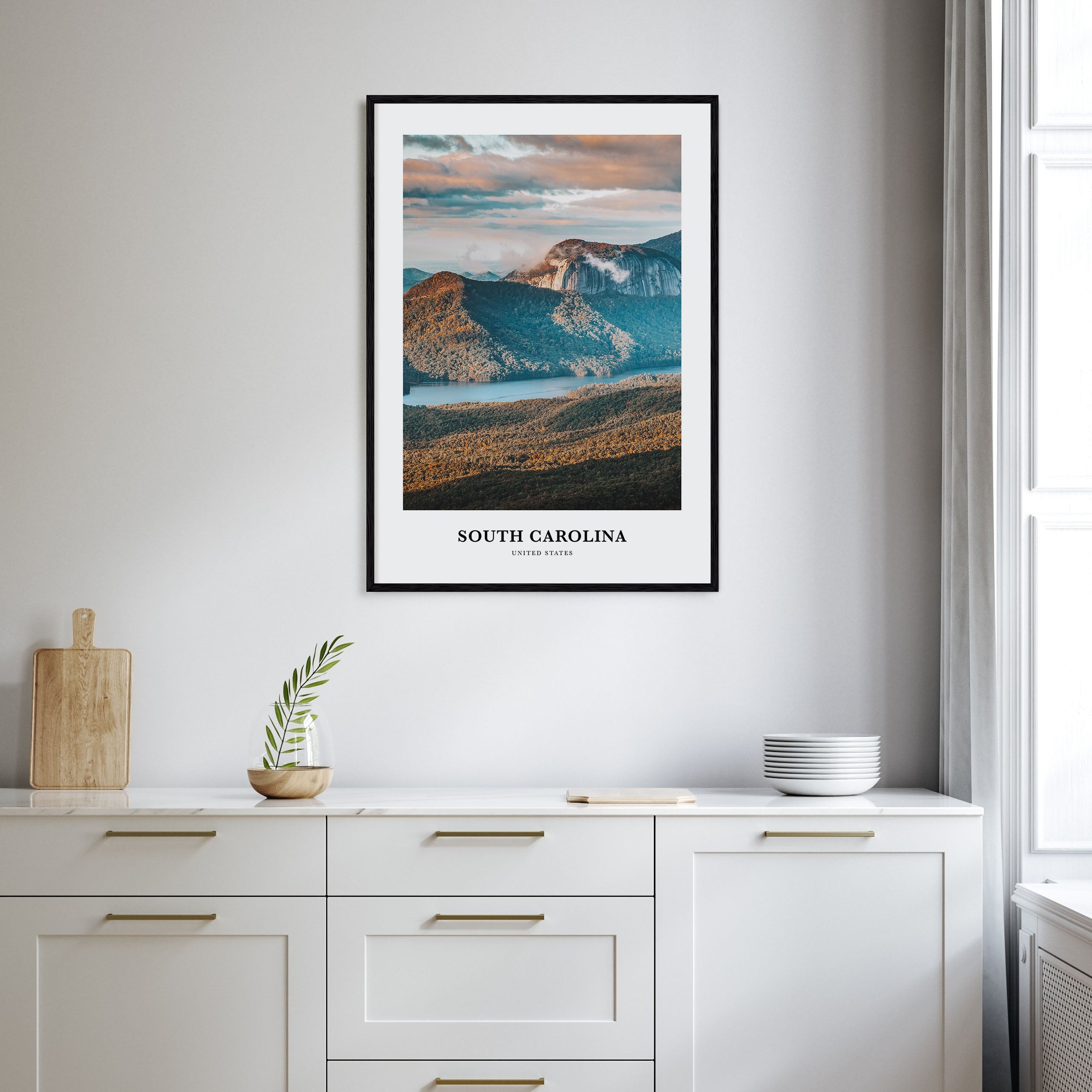 South Carolina Portrait Color No 3 Poster