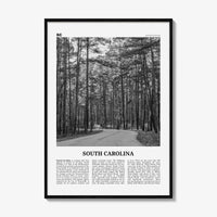 South Carolina Print Black and White No 2, South Carolina Wall Art, South Carolina Poster, South Carolina Photo, USA United States