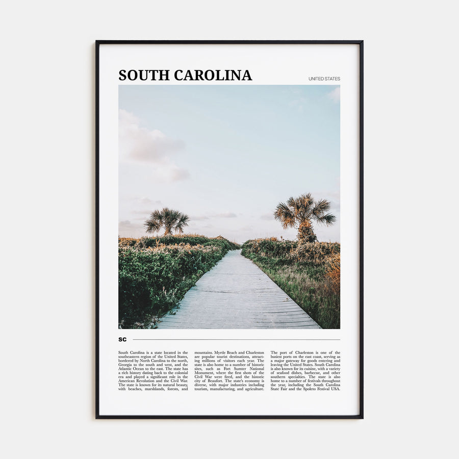 South Carolina Travel Color No 1 Poster