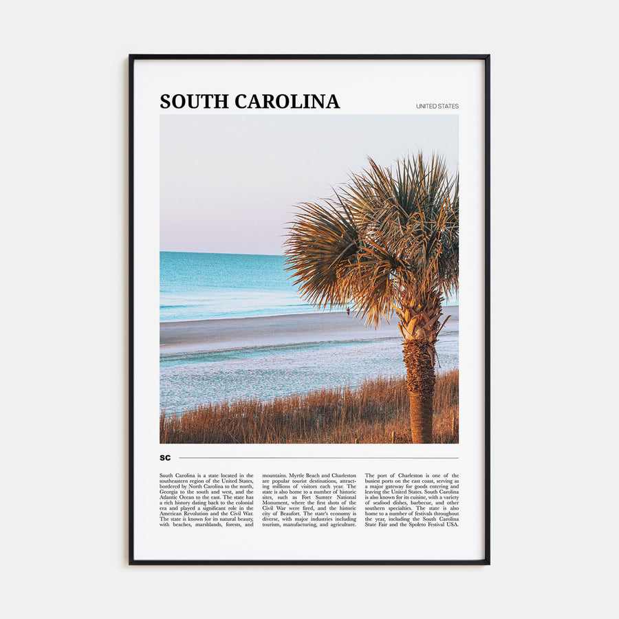 South Carolina Travel Color No 2 Poster