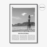 South Central Print Black and White, South Central Wall Art, South Central Poster, South Central Photo, South Central Décor, United States