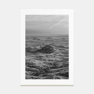 South Dakota Photo B&W Poster