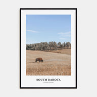 South Dakota Portrait Color Poster