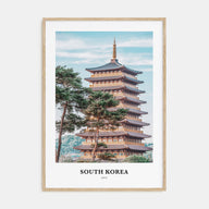 South Korea Portrait Color Poster