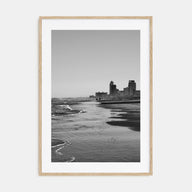 South Padre Island Photo B&W Poster